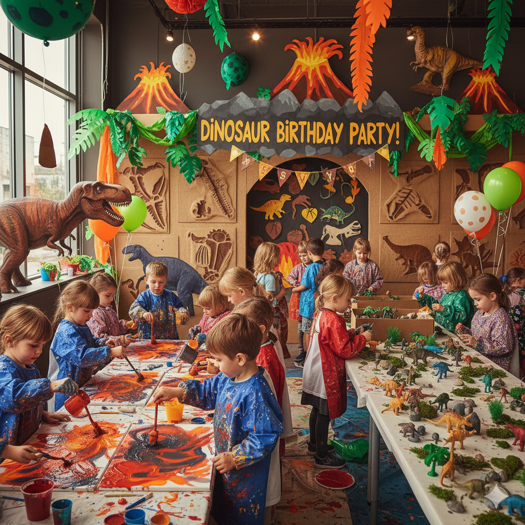 Jurassic Joy Birthday at Hello Huckleberry