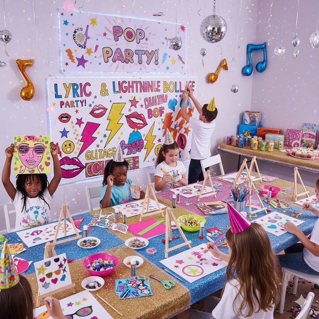 Pop Sparkle Party at Hello Huckleberry